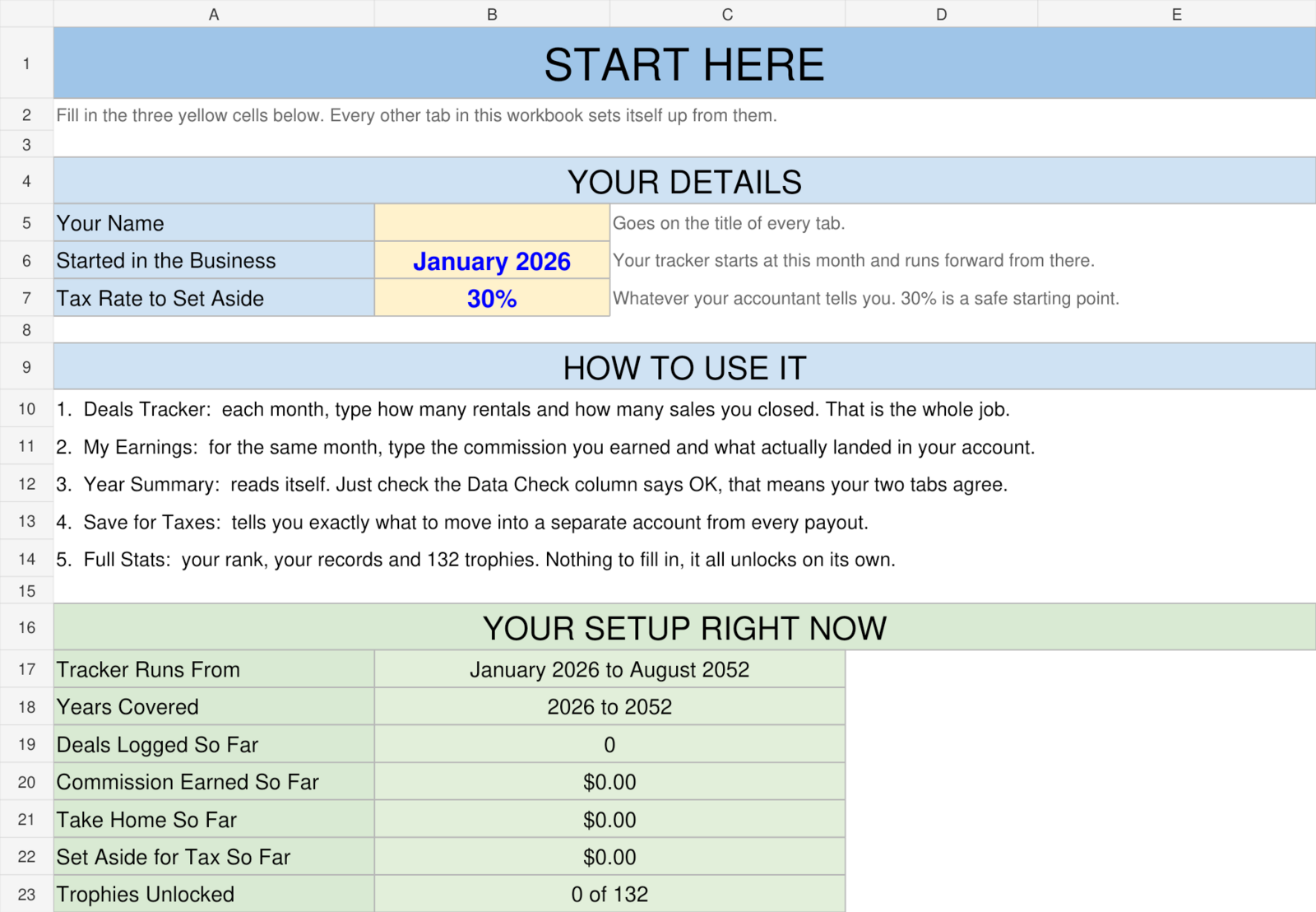 Deal Tracker Deal tracker view