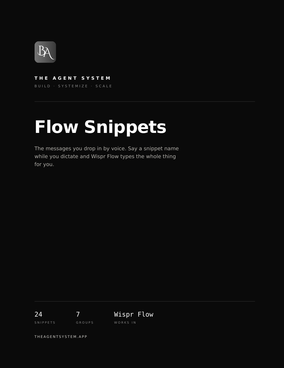 Preview of Flow Snippets