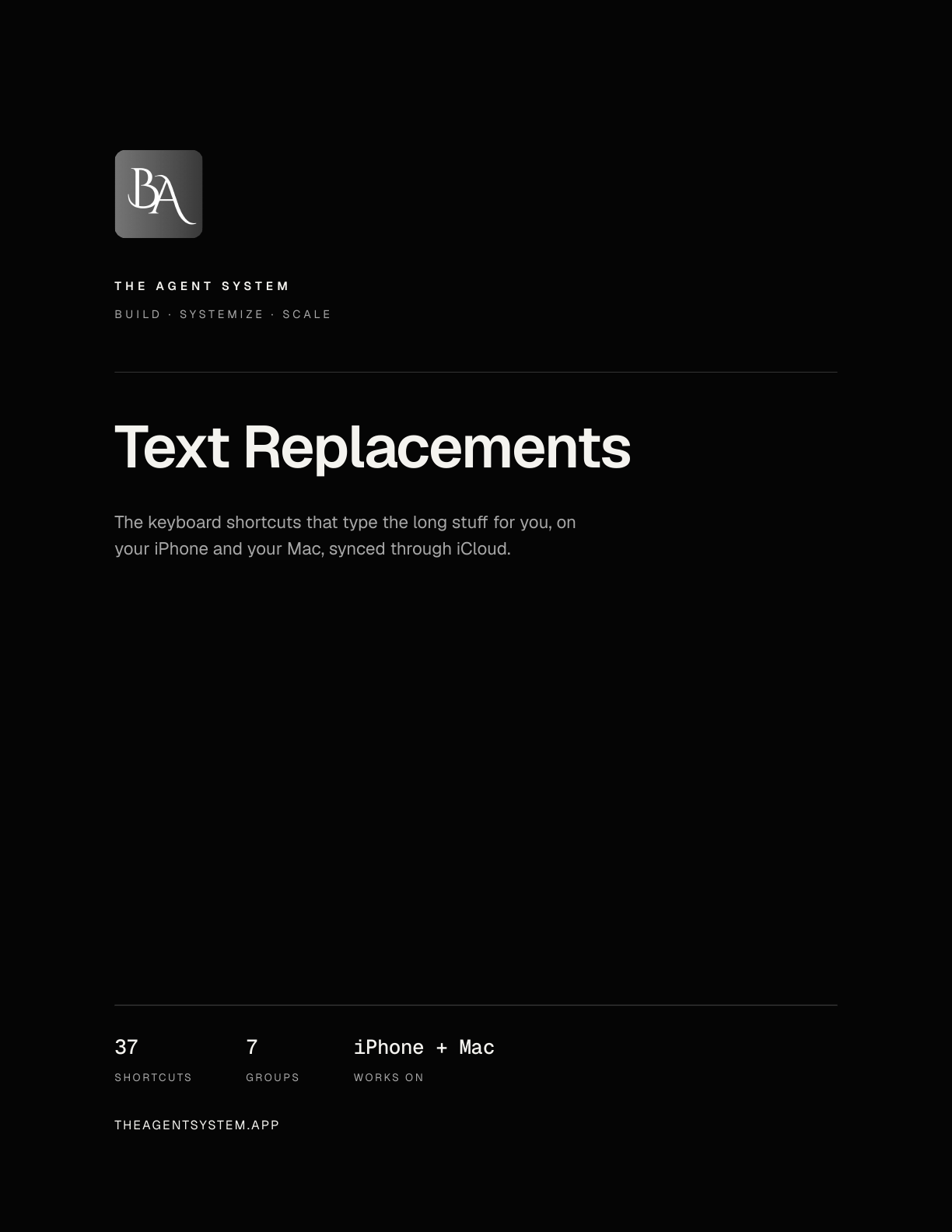 Preview of Text Replacements